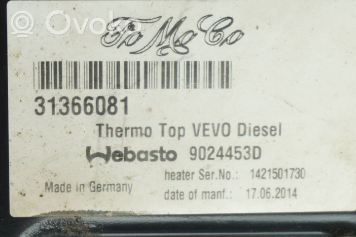 Volvo S60 Webasto-lisäesilämmitin 31366081