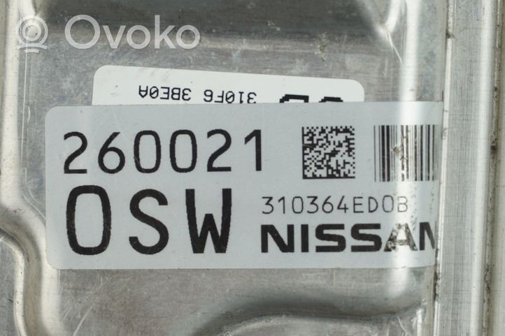 Nissan Qashqai Vaihdelaatikon ohjainlaite/moduuli 310364ED0B