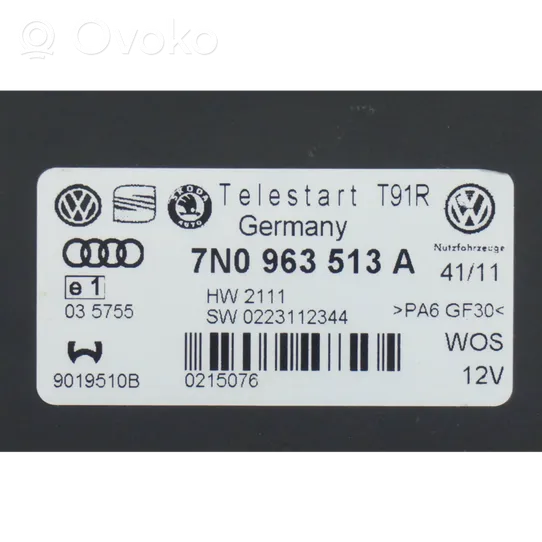 Volkswagen PASSAT B7 Auxiliary heating control unit/module 7N0963513A