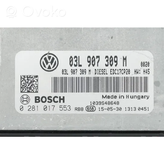 Volkswagen Transporter - Caravelle T5 Sterownik / Moduł ECU 03L907309M