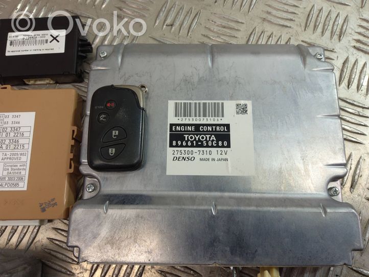 Lexus LS 460 - 600H Komputer / Sterownik ECU i komplet kluczy 89661-50C80