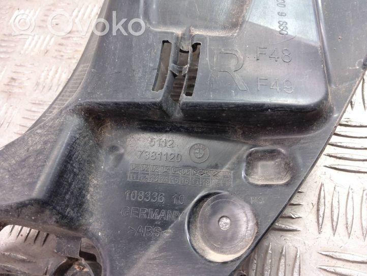 BMW X1 F48 F49 Staffa angolare del supporto di montaggio del paraurti 7381120