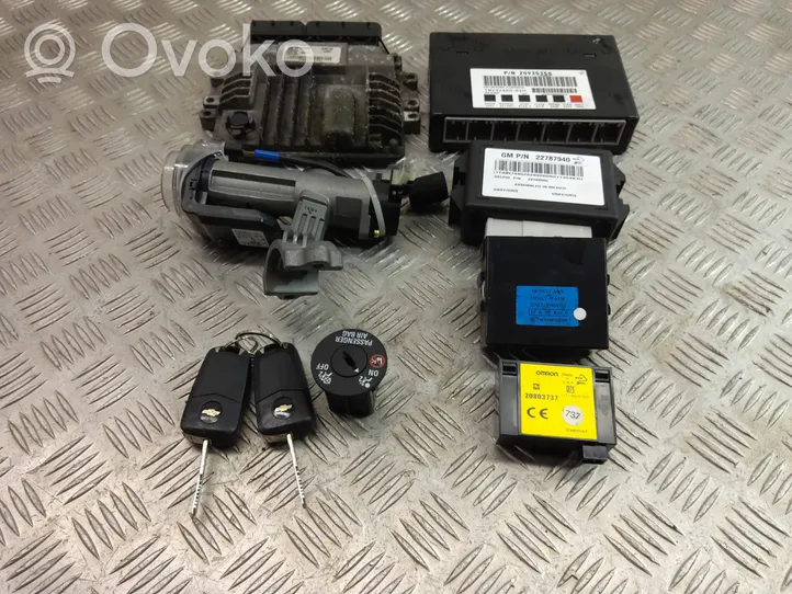 Chevrolet Captiva Kit centralina motore ECU e serratura 25187592