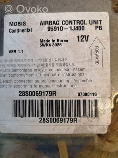 Hyundai i20 (PB PBT) Module de contrôle airbag 959101J400