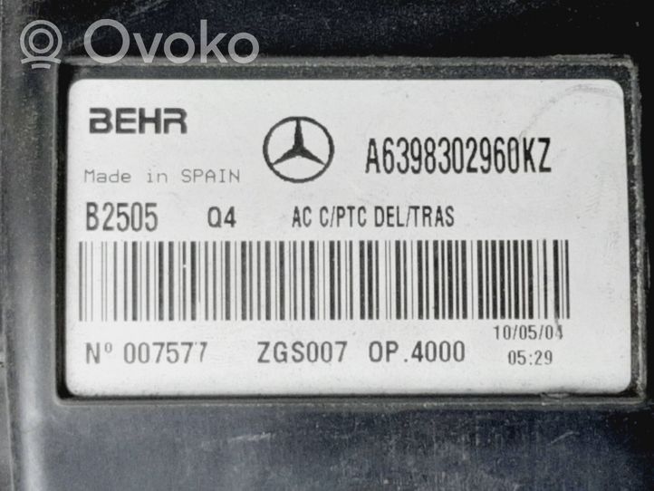 Mercedes-Benz Vito Viano W639 Heizungskasten Gebläsekasten Klimakasten A6398302960