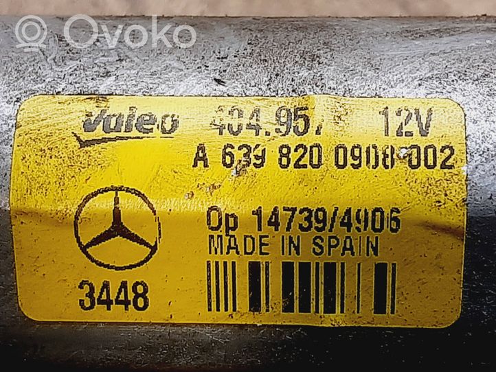 Mercedes-Benz Vito Viano W639 Moteur d'essuie-glace arrière A6398200908