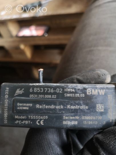 BMW 3 F30 F35 F31 Centralina della pressione pneumatico 6853736