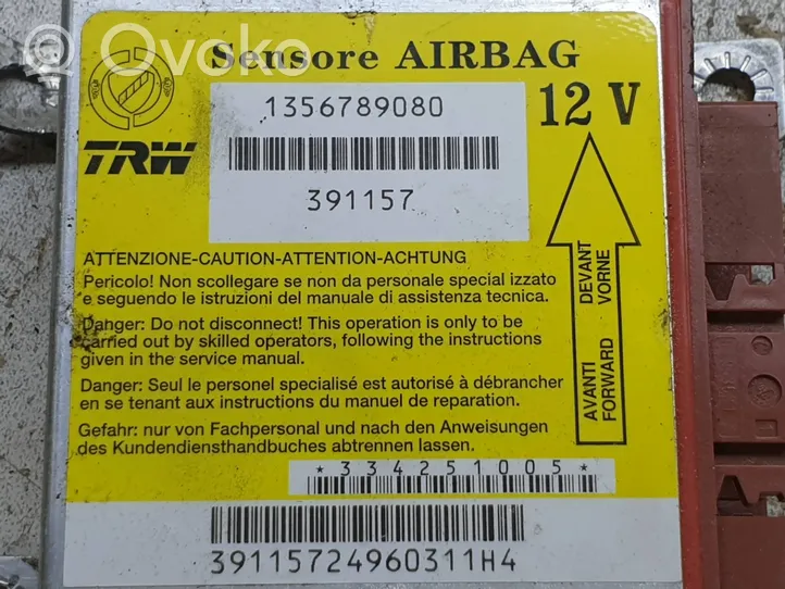 Fiat Ducato Sterownik / Moduł Airbag 1356789080