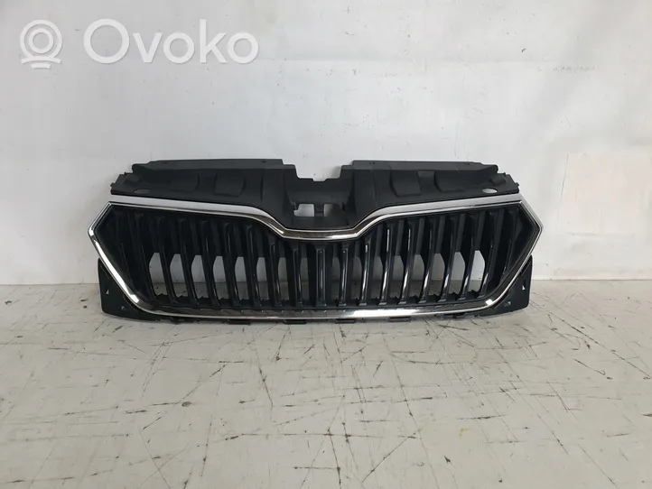 Skoda Fabia Mk3 (NJ) Maskownica / Grill / Atrapa górna chłodnicy 6V0853653C