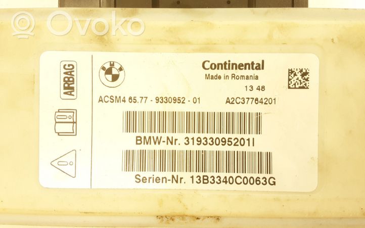 BMW X5 F15 Centralina/modulo airbag 31933095201