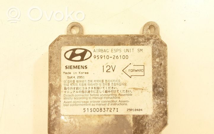 Hyundai Santa Fe Oro pagalvių valdymo blokas 9591026100