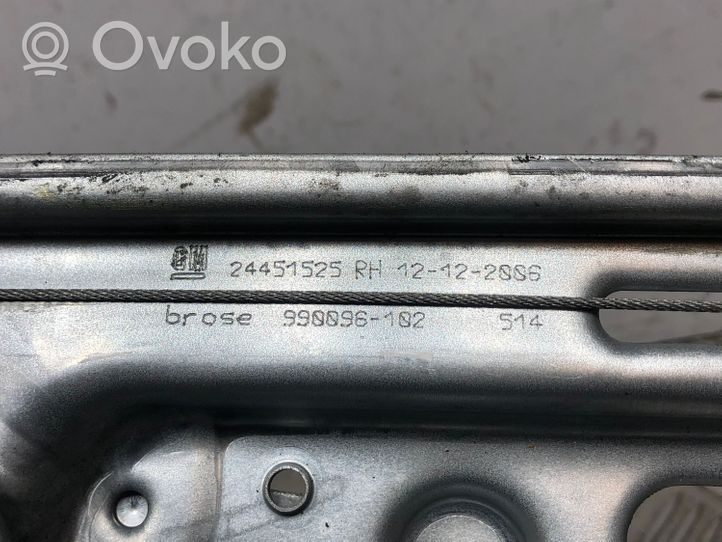 Opel Vectra C Takaoven ikkunan nostin moottorilla 24451525