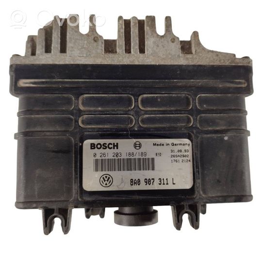 Audi 80 90 S2 B4 Moottorin ohjainlaite/moduuli 8A0907311L