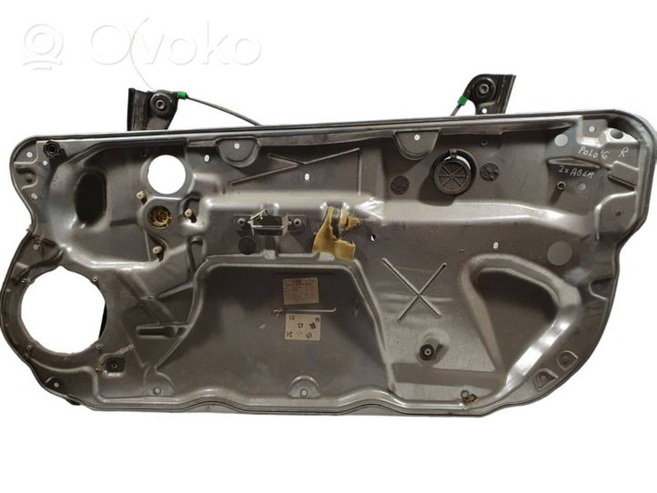 Volkswagen Polo IV 9N3 Alzacristalli manuale della portiera anteriore 6Q3837756A