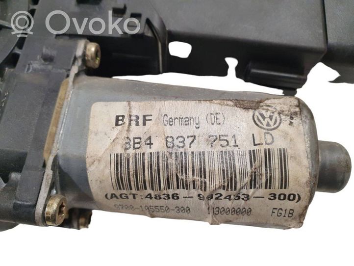 Volkswagen PASSAT B5.5 Etuoven ikkunan nostomoottori 3B4837751LD