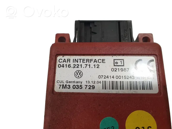 Volkswagen PASSAT B5.5 Sterownik / Moduł sterujący telefonem 7M3035729