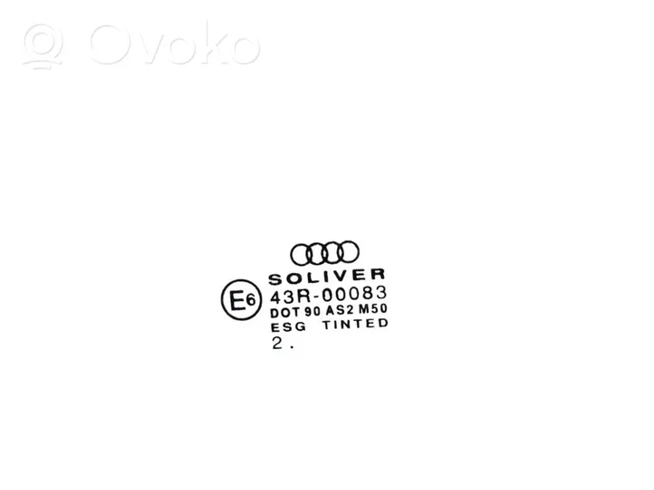 Audi A6 S6 C5 4B Etuoven ikkunalasi, neliovinen malli 43R00083