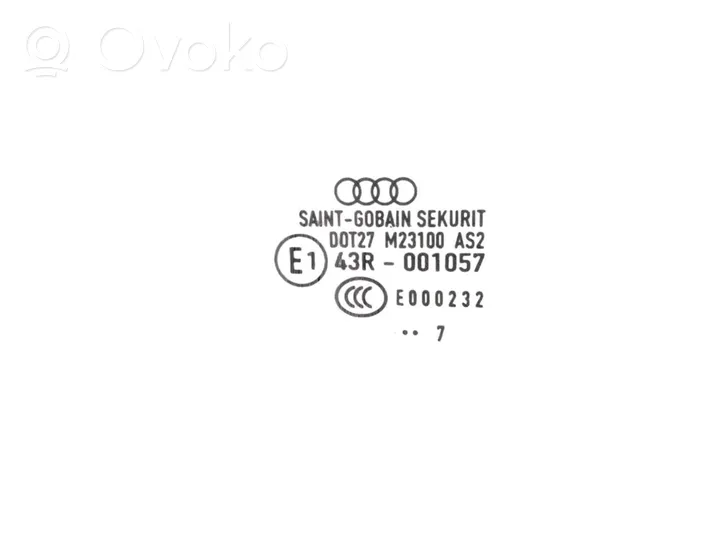 Audi A4 S4 B7 8E 8H Takaoven ikkunalasi 43R001057