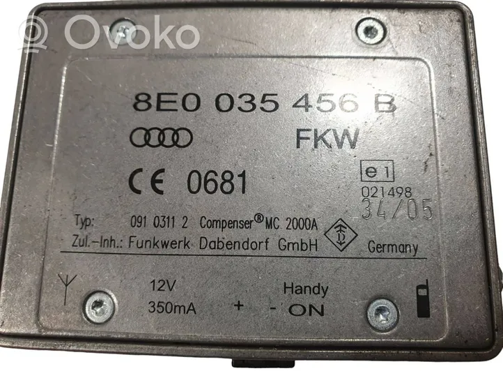 Audi A4 S4 B7 8E 8H Antenos stiprintuvas 8E0035456B