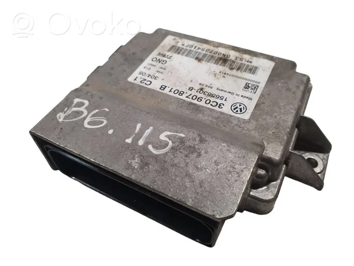 Volkswagen PASSAT B6 Hand brake control module 3C0907801B