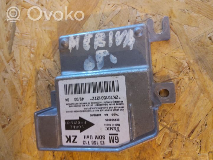 Opel Meriva A Airbag control unit/module 13158713