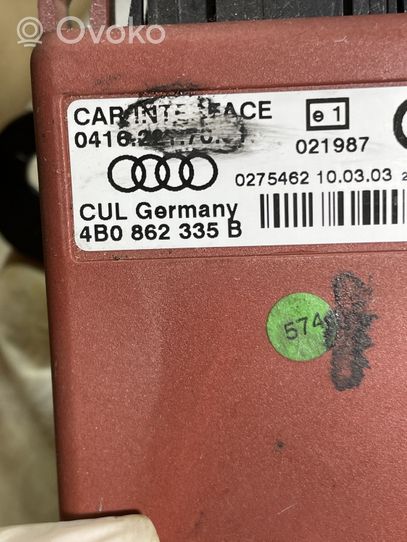 Audi A6 S6 C5 4B Puhelimen käyttöyksikkö/-moduuli 4B0862335B