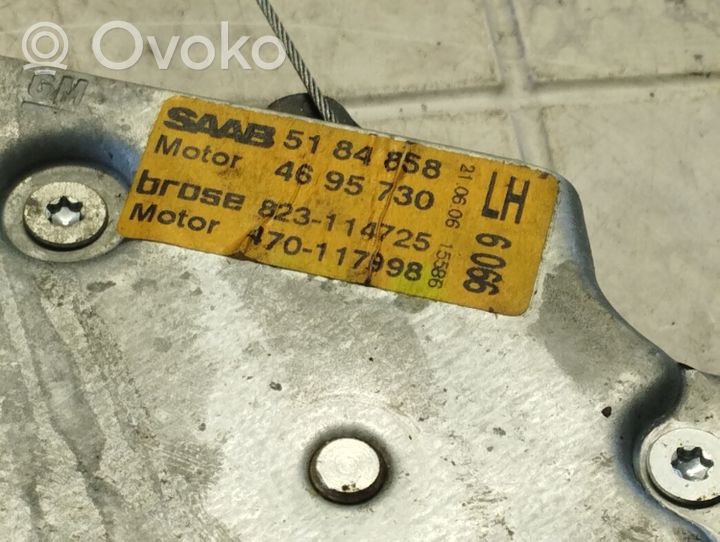 Saab 9-5 Elektryczny podnośnik szyby drzwi tylnych 5184858