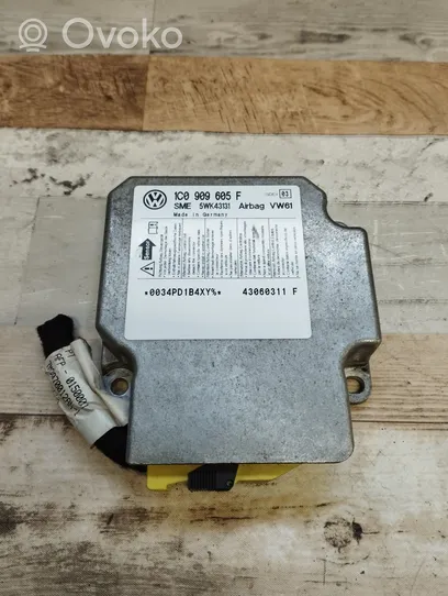 Seat Alhambra (Mk1) Airbag control unit/module 1C0909605F