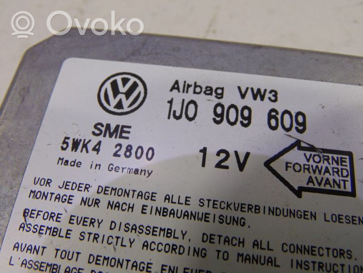 Volkswagen New Beetle Sterownik / Moduł Airbag 1J0909603AM