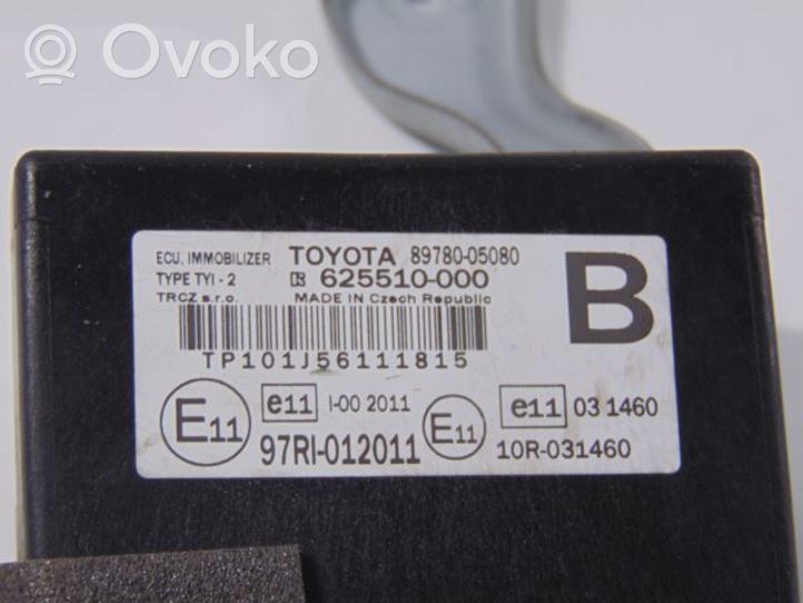 Toyota Avensis T270 Hälytyksen ohjainlaite/moduuli 8978005080