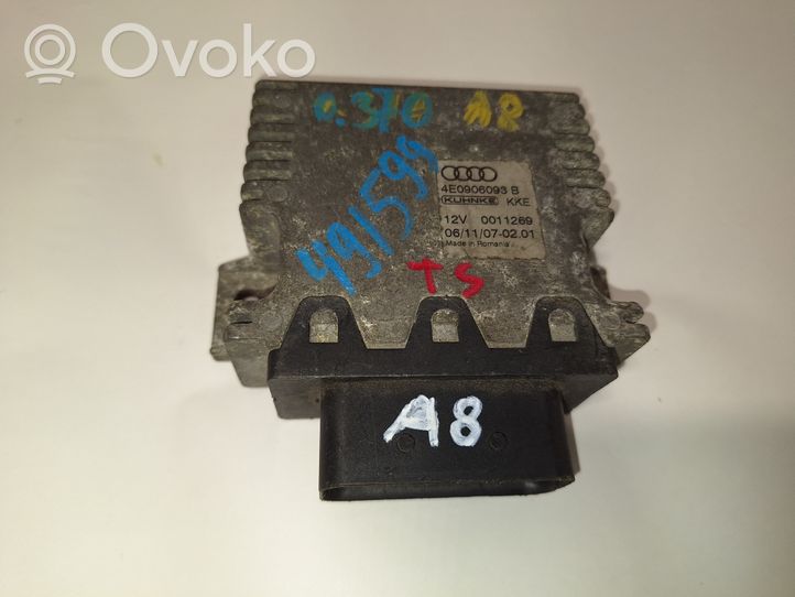 Audi A8 S8 D2 4D Polttoaineen ruiskutuspumpun ohjainlaite/moduuli 4E0906093B