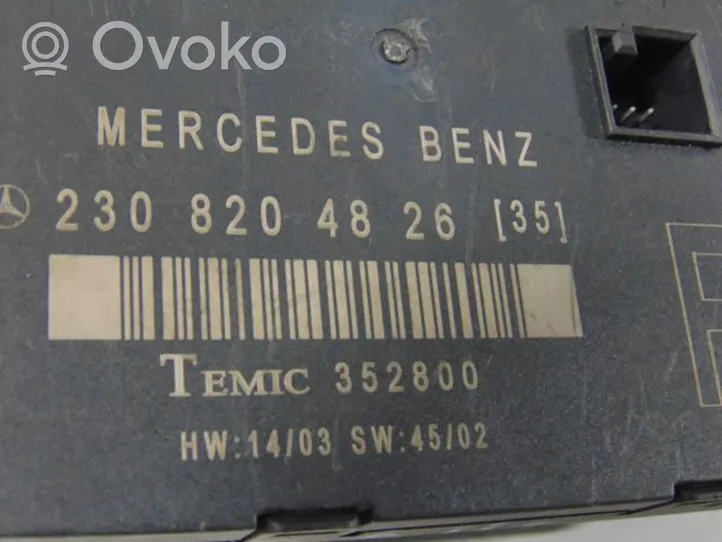 Mercedes-Benz SL R230 Oven ohjainlaite/moduuli A2308204826