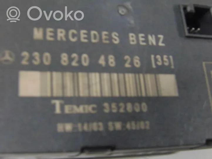 Mercedes-Benz SL R230 Oven ohjainlaite/moduuli A2308204826