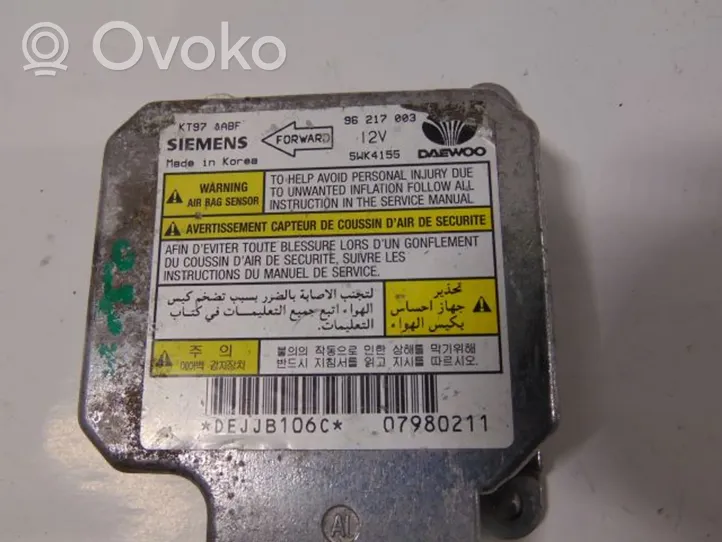 Daewoo Lanos Airbag control unit/module 96217003