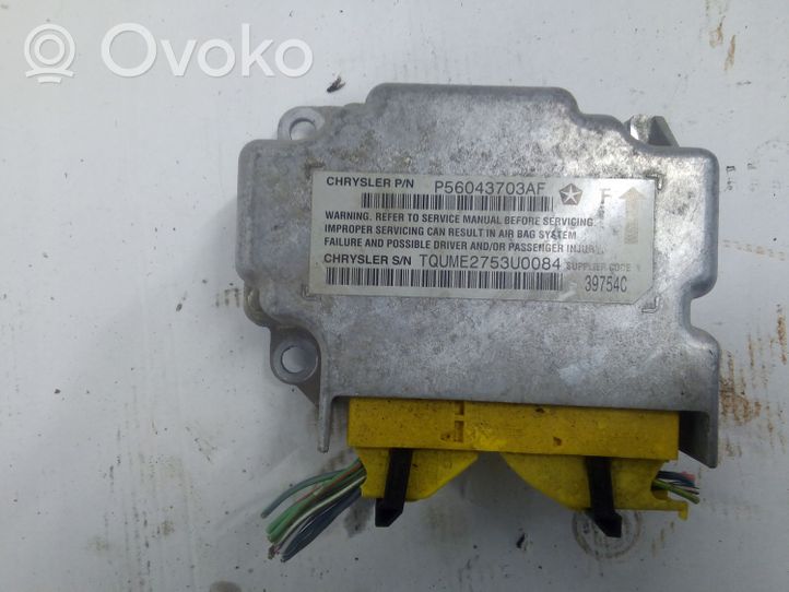 Dodge RAM Oro pagalvių valdymo blokas P56043703AF