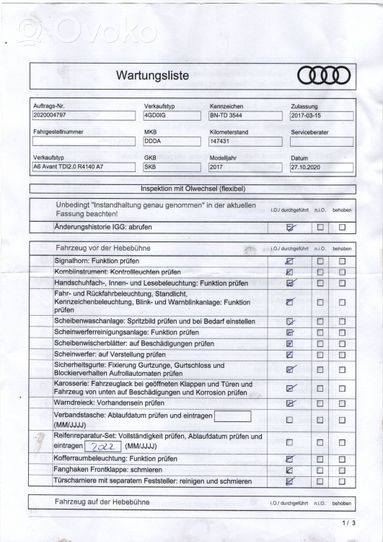 Audi A6 C7 Klamka zewnętrzna drzwi przednich 4H1837885