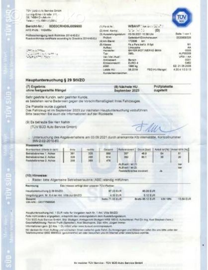 BMW 3 E90 E91 Vairo rato ašies kryžminė jungtis 6786891