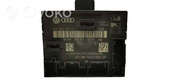 Audi Q3 8U Unité de commande module de porte 8X0959792H