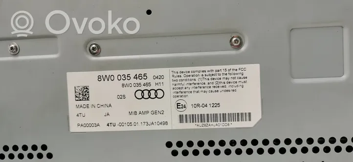 Audi A4 S4 B9 Zestaw audio 8W0035465