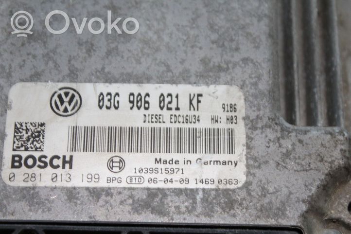 Volkswagen Touran I Calculateur moteur ECU 03G906021KF