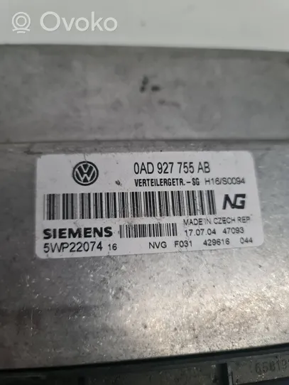 Volkswagen Touareg I Corpo valvola trasmissione del cambio 0AD927755AB