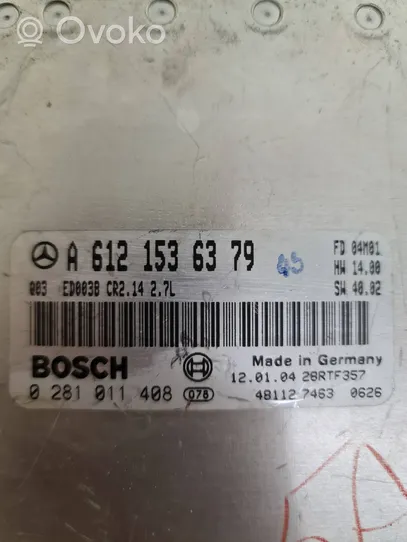 Mercedes-Benz ML W163 Calculateur moteur ECU A6121536379