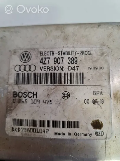 Audi A6 Allroad C5 Aktiivijousituksen ohjainlaite (ESP) 0265109475