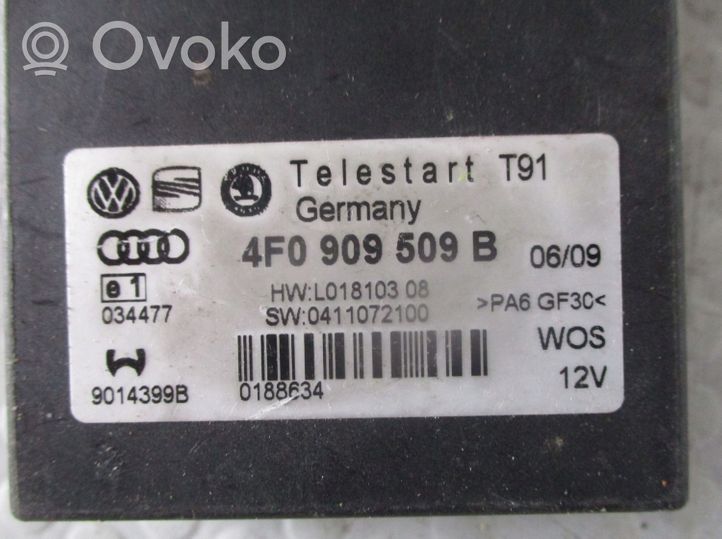 Audi A8 S8 D3 4E Unité de commande chauffage Webasto 4F0909509B