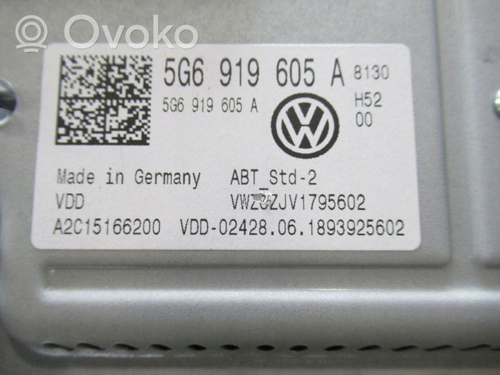 Volkswagen Golf Sportsvan Monitori/näyttö/pieni näyttö 5G6919605A