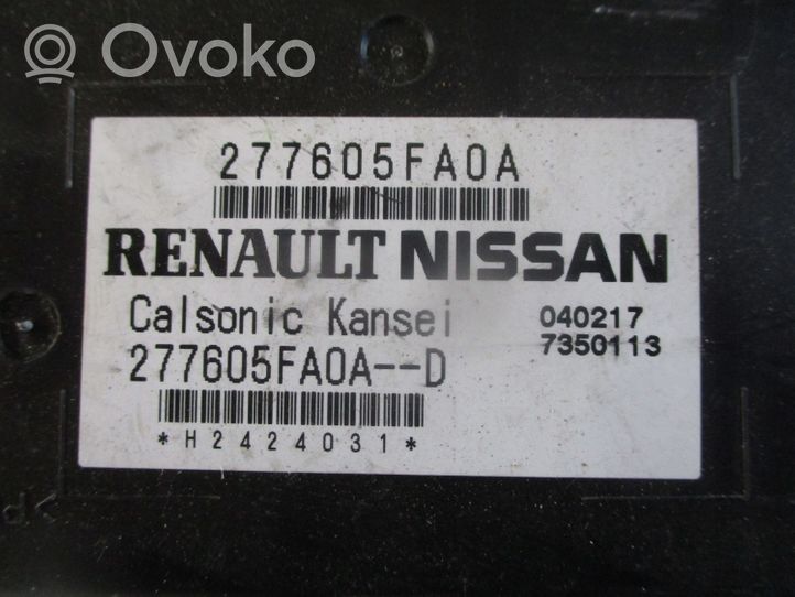 Nissan Micra K14 Ilmastointi-lämmityslaitteen ohjausjärjestelmä 277605FA0A