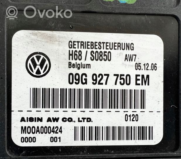 Volkswagen Golf Plus Vaihdelaatikon ohjainlaite/moduuli 09G927750EM