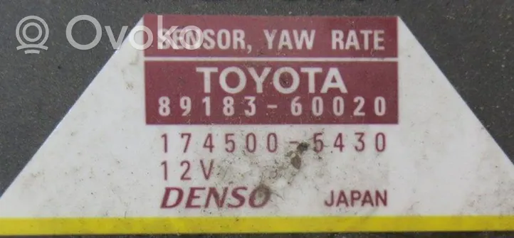 Toyota Land Cruiser (J120) ESP (stabilumo sistemos) daviklis (išilginio pagreičio daviklis) 8918360020