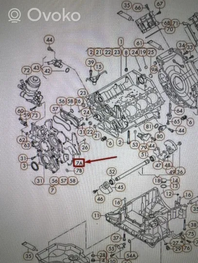 Volkswagen Touareg II Części silnika inne 059103161T