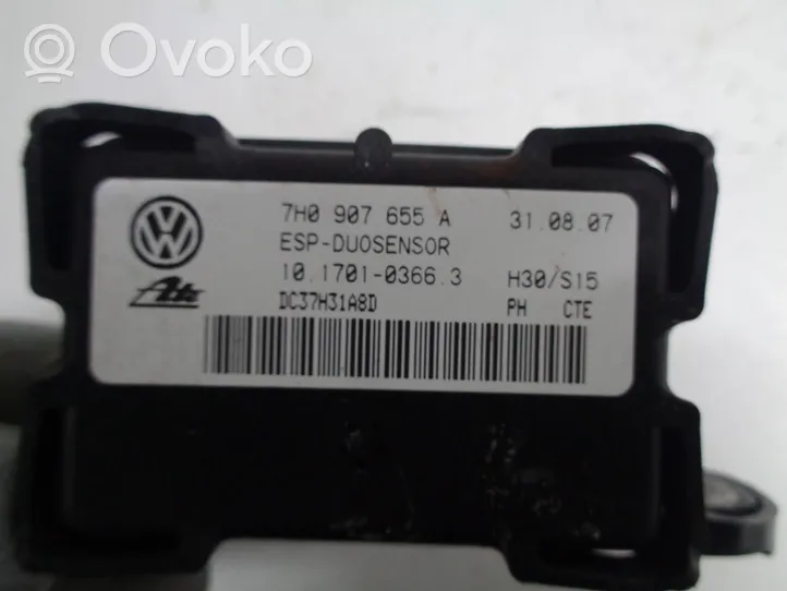 Volkswagen Polo V 6R Capteur de vitesse de lacet d'accélération ESP 7H0907655A